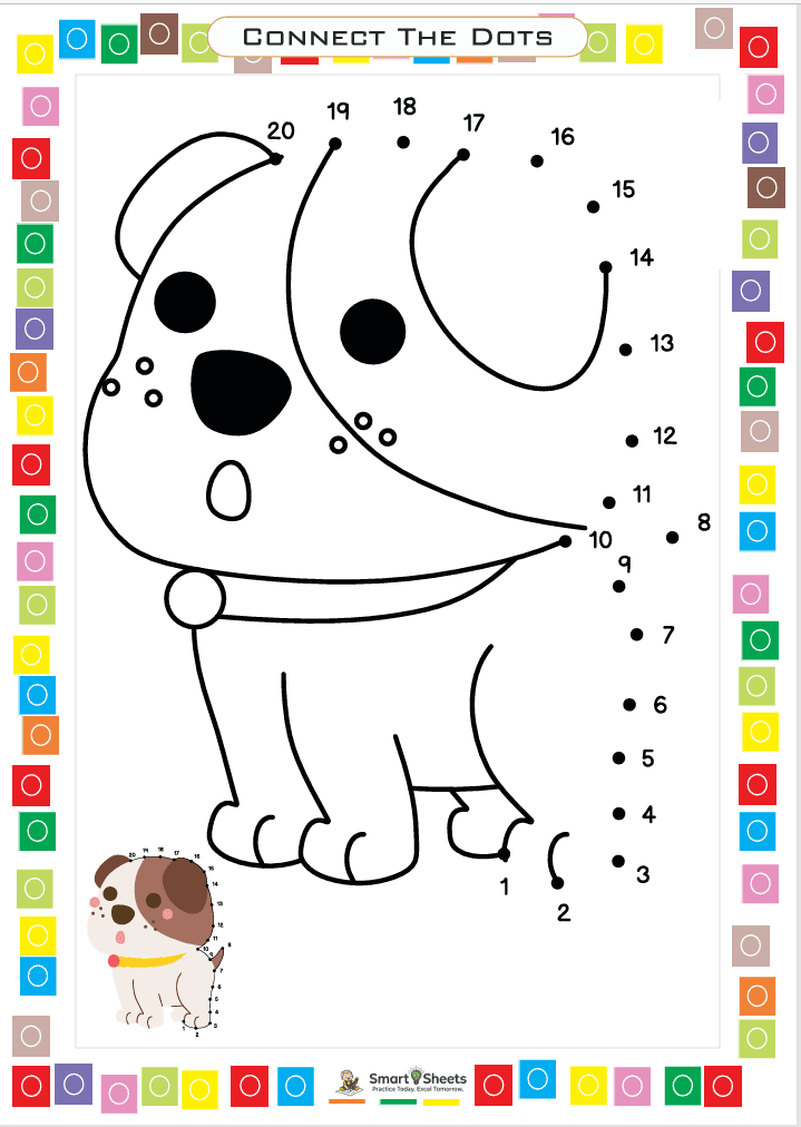 Connect the dots puppy worksheet