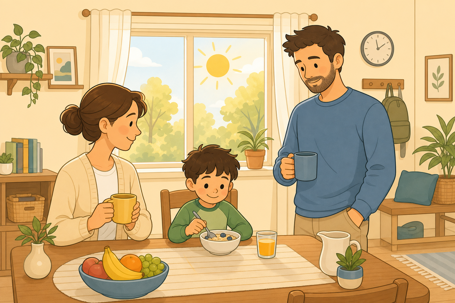 Illustration for Calm Parenting Daily Rhythm