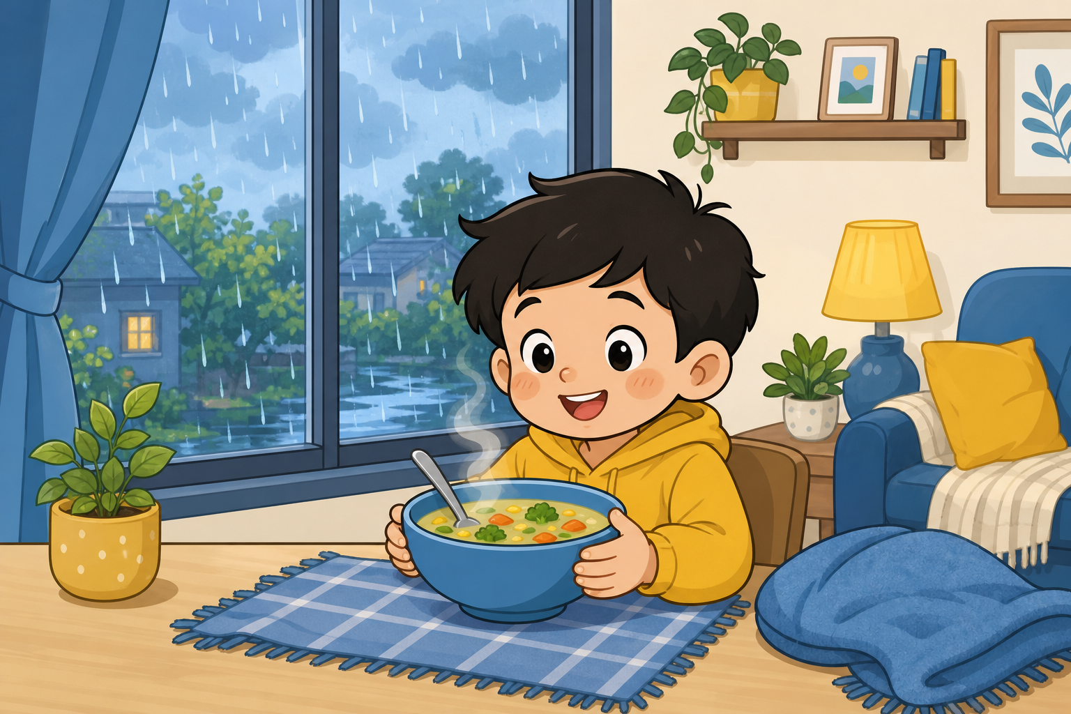 Illustration for Monsoon Soups and Warm Broths for Children