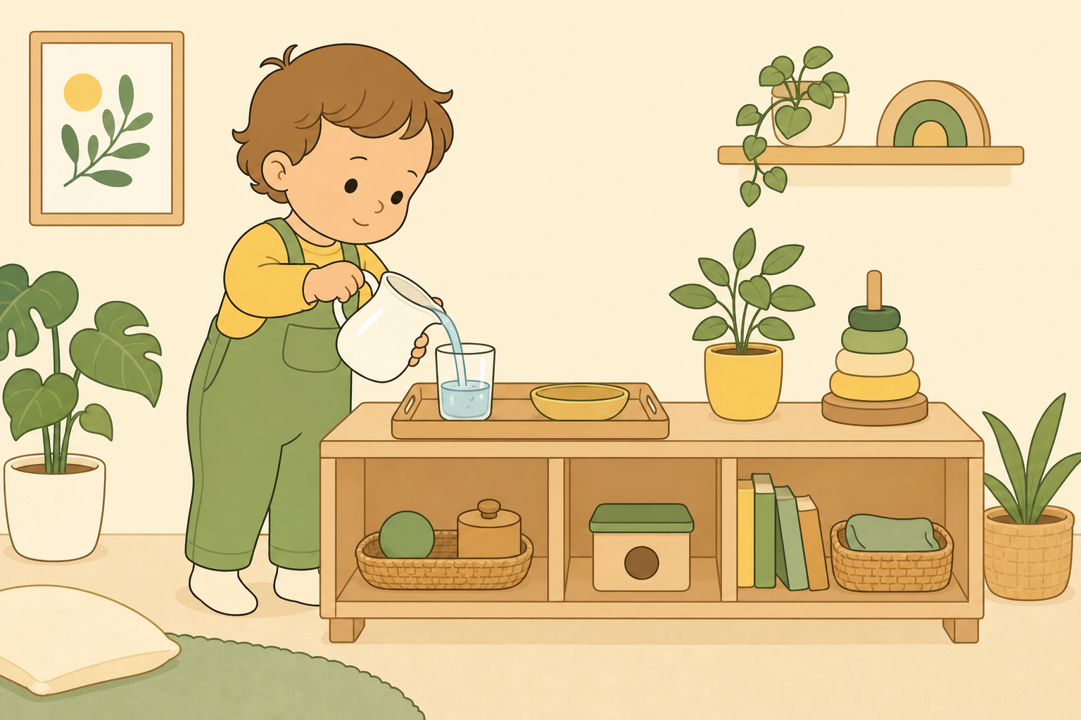 Illustration for Montessori Practical Life at Home