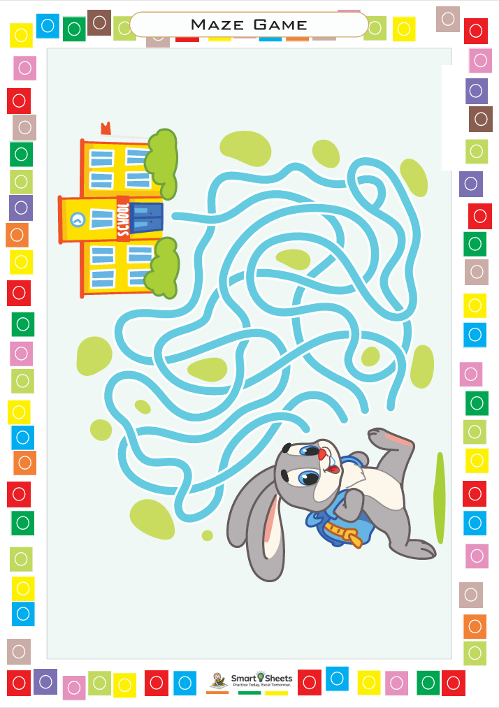 Maze worksheet sample
